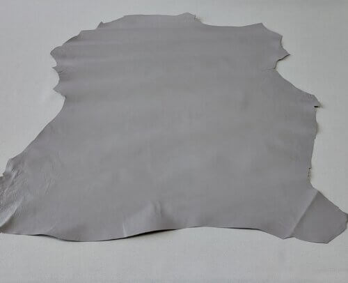 Haberdashery/Clothing leather - Light gray, soft, smooth, 0,3-0,4mm, 75x70cm - Image 4