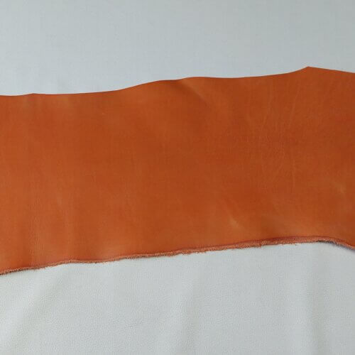 Vegetable tanned leather - Light brown, medium rigid, "Polos" 1,6-1,8mm, 180x40cm - Image 3