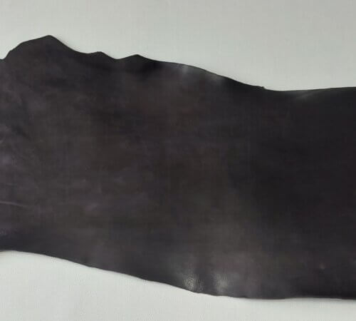 Vegetable tanned leather - Dark brown, hard, "Polos" 2,5mm, 170x35cm - Image 3