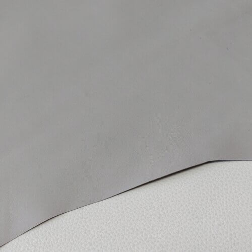 Haberdashery/Clothing leather - Light gray, soft, smooth, 0,3-0,4mm, 75x70cm - Image 3