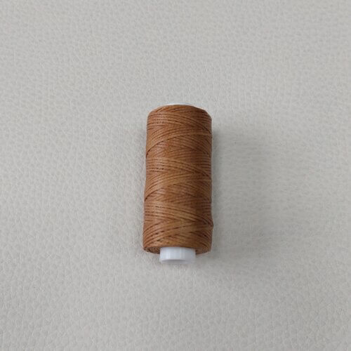 Waxed thread - brown, 0,8mm - Image 3