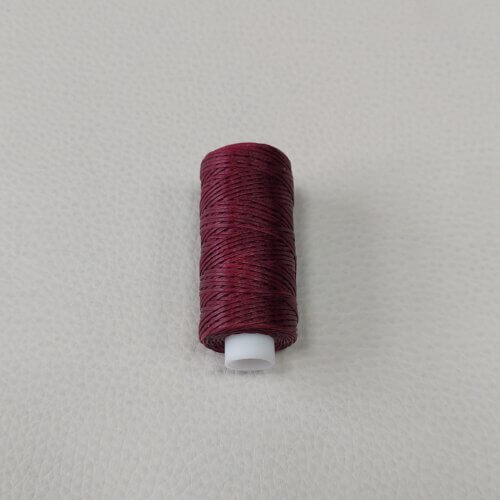 Waxed thread - dark burgundy, 0,8mm - Image 3