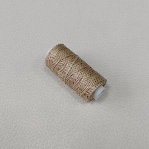 Waxed thread - dark beige, 0,8mm - Image 2