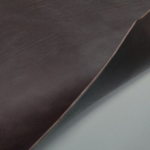 Vegetable tanned leather for belt - Dark brown, soft, 3,0-3,5mm - Image 4