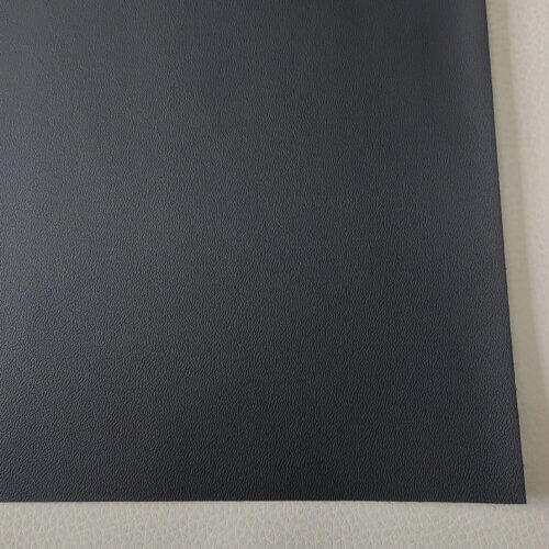 Microfiber leather - Black, "Nappa", Smooth, 1,4mm - Image 4