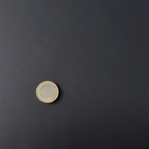 Microfiber leather - Black, "Nappa", Smooth, 1,4mm - Image 2