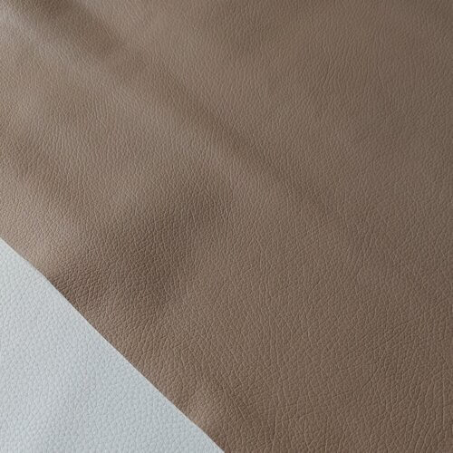 Automobilinė oda - Cappuccino spalva, su faktūra, minkšta, 1,2-1,3mm, 110x105cm, smulkus defektas! - Image 4