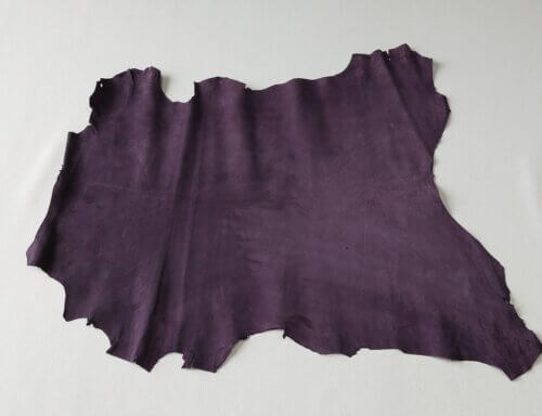 Haberdashery/Clothing leather - Purple, velour, soft, 0,9mm, 60x50cm - Image 4