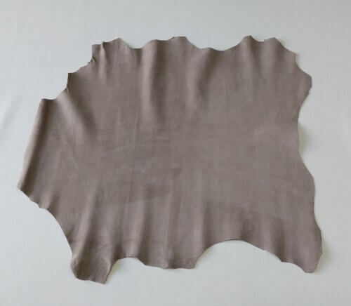 Haberdashery/Clothing leather - Gray/Brown, velour, soft, 1,0mm, 58x50cm - Image 4