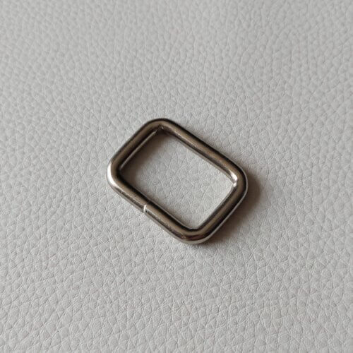 Ring (rectangular shape) – Italy, 30mm, nickel color - Image 3