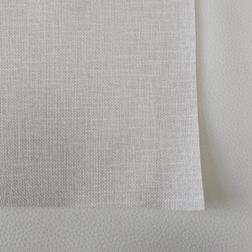 Dirbtinė oda laivams - Šviesiai kreminė, su raštu, 1,1mm - Image 3