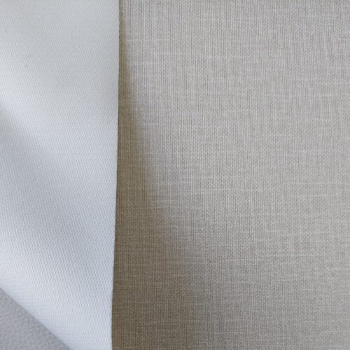 Dirbtinė oda laivams - Šviesiai kreminė, su raštu, 1,1mm - Image 4