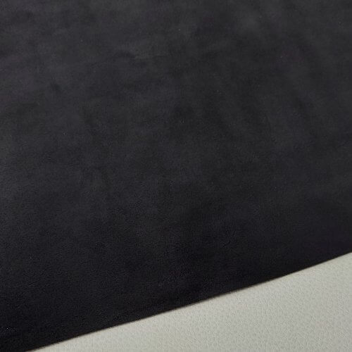 Haberdashery leather - Black, velour, medium soft, 1,8-2,0mm, 135x66cm - Image 3