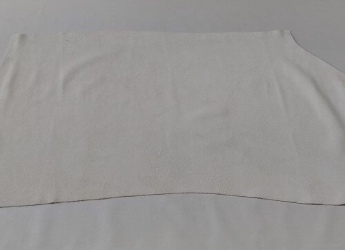 Haberdashery leather - Ivory, velour, medium soft, 2,0mm, 110x58cm - Image 4