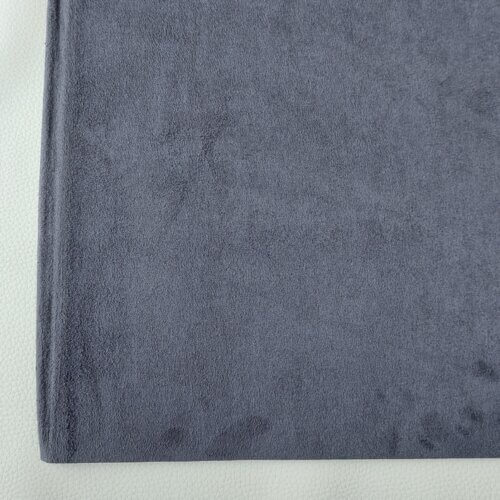 Headliner fabric with foam, "Velour/Alcantara" imitation, dark gray - Image 3
