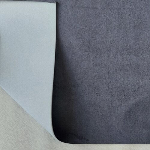 Headliner fabric with foam, "Velour/Alcantara" imitation, dark gray - Image 4