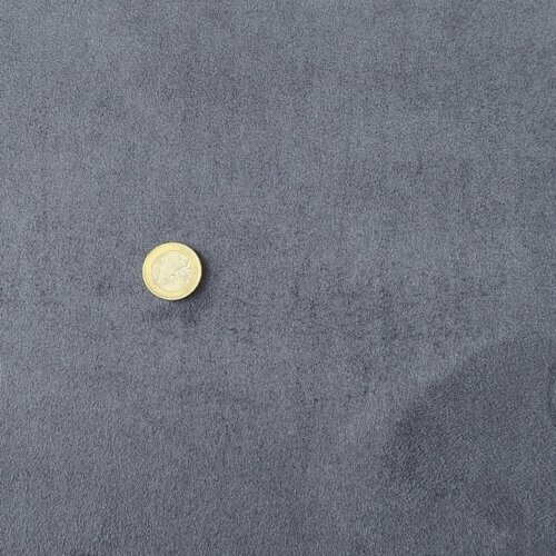 Headliner fabric with foam, "Velour/Alcantara" imitation, dark gray - Image 2