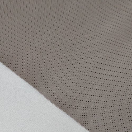 Natūrali oda - Cappuccino spalva, perforuota MK3, vidut. kietumo, 1,6-1,7mm, 90x90cm - Image 3