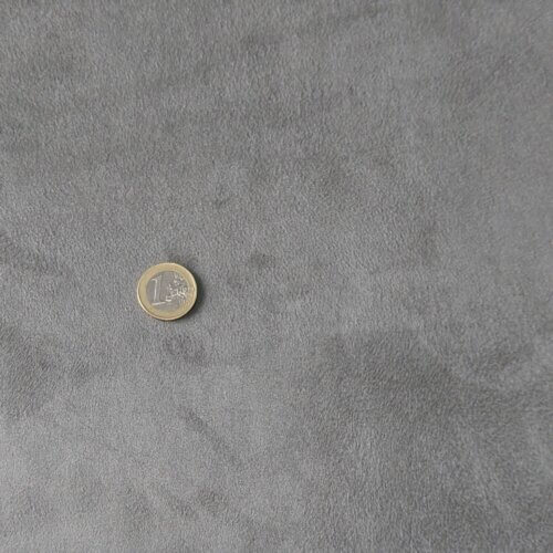 Headliner fabric with foam, "Velour/Alcantara" imitation, gray - Image 2