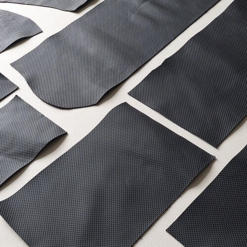Scraps (automotive leather, semi perforated R-1 MIX) 1kg - Nr.4995 - Image 3
