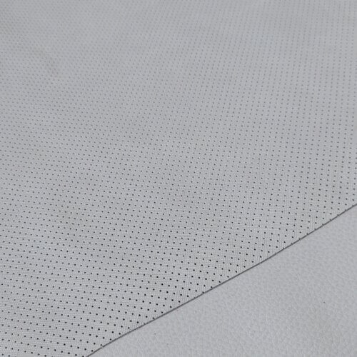 Automotive leather - Light beige, perforated MK3, 1,1-1,2mm, 100x66cm, small defect! - Image 3