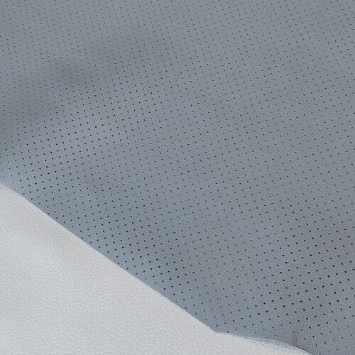 Automotive leather - Light gray, soft, perforated MK-10, 1,3mm, 120x85cm - Image 3