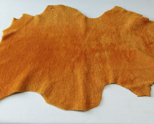 Fur (sheep) - Yellow, 100x57cm - Image 4