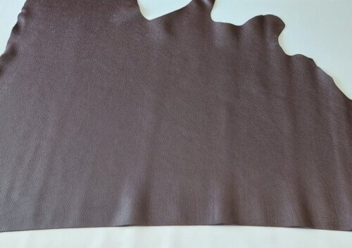 Haberdashery leather – Dark brown, soft, textured, 2,2-2,4mm, 100x100cm - Image 4
