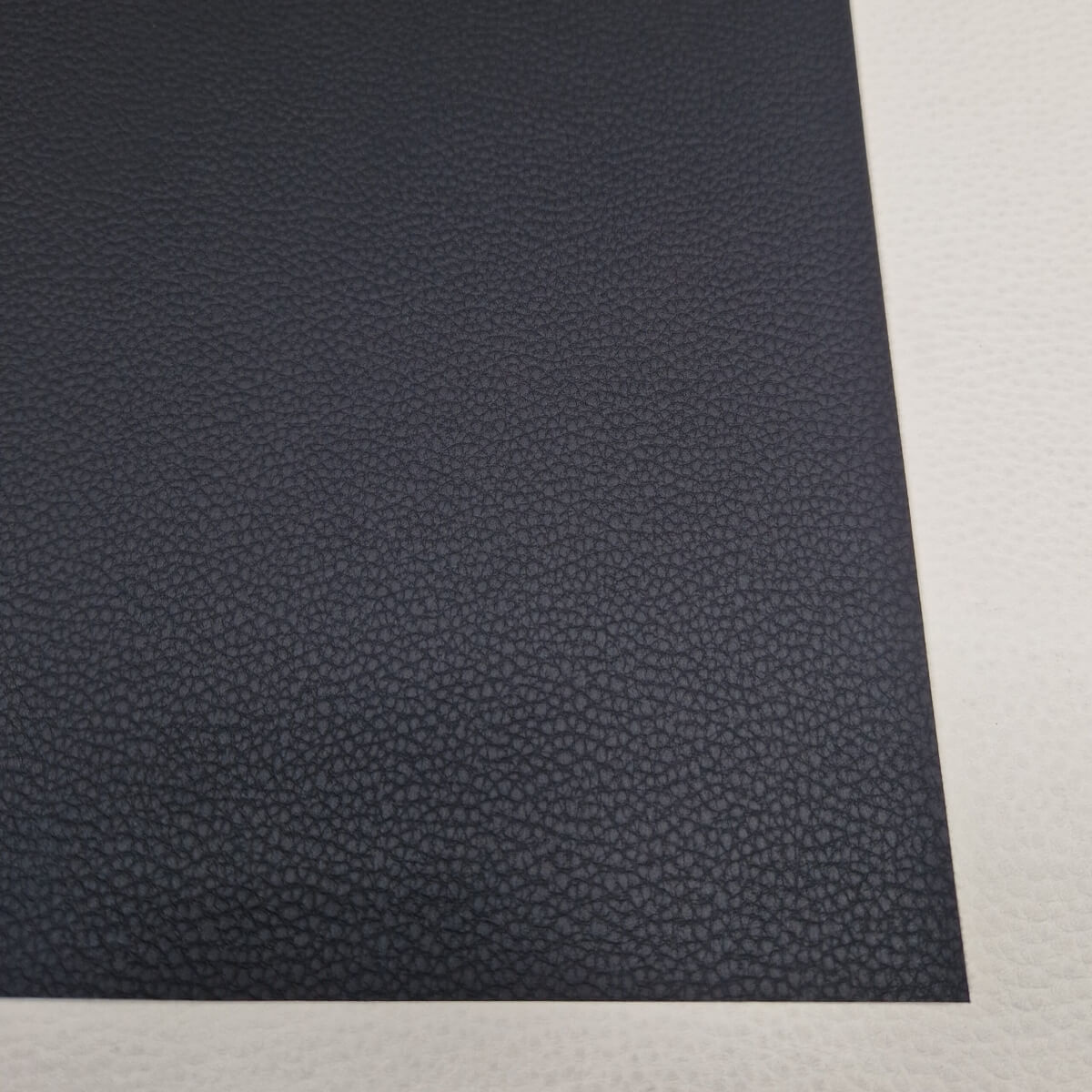 Automotive artificial leather "VW" with foam - Black with medium texture, 2mm - Image 3