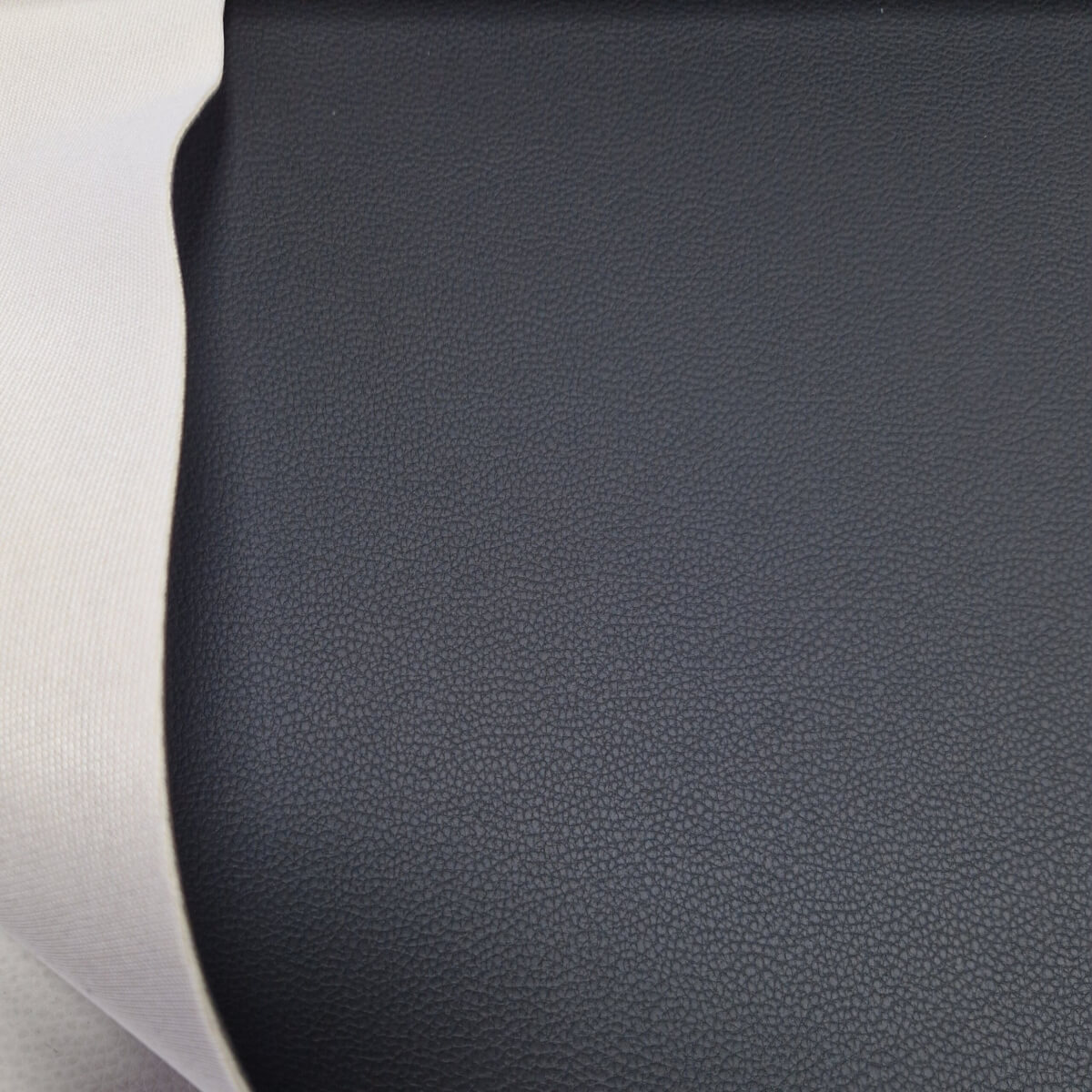 Automotive artificial leather "VW" with foam - Black with medium texture, 2mm - Image 4