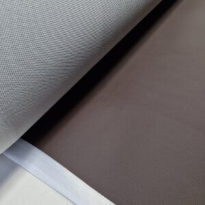 Artificial leather - Dark brown, small texture, 1,3mm