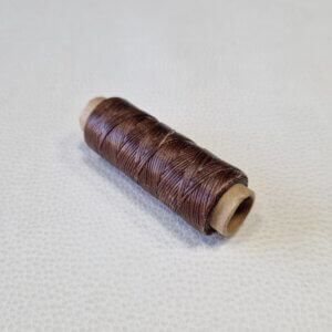 Vaškiniai siūlai - Tamsiai ruda, 0,8mm, 50m