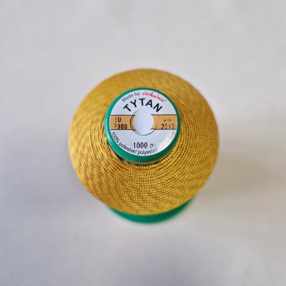 Siūlai - "TYTAN 10", garstyčių spalva, Col.2512, 1000m - Image 4